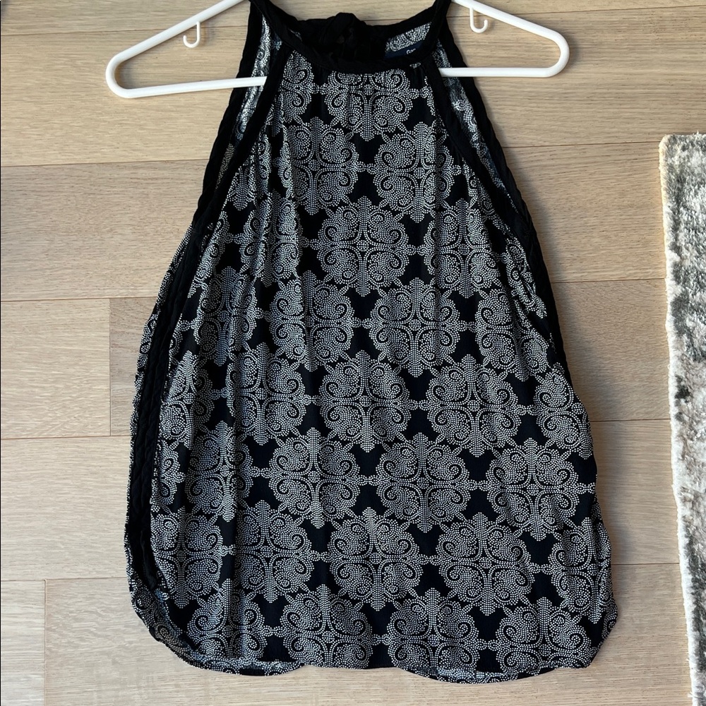 GAP Black and White Lace Blouse